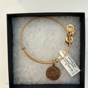 Alex and Ani Gold Daughter Daisy Charm Bangle